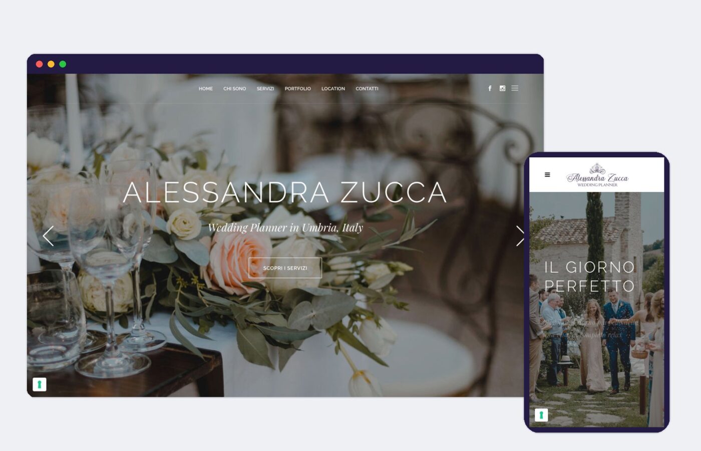 Sito per la wedding planner