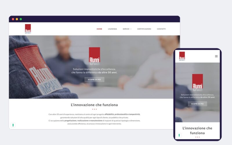 Sito per l’azienda di impianti