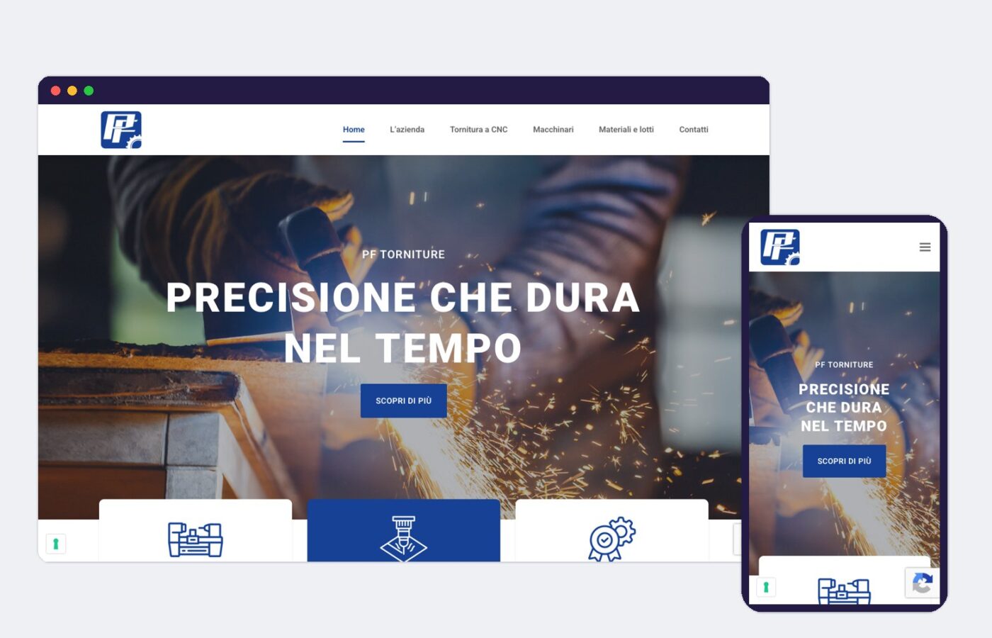 Sito per la tornitura metalli