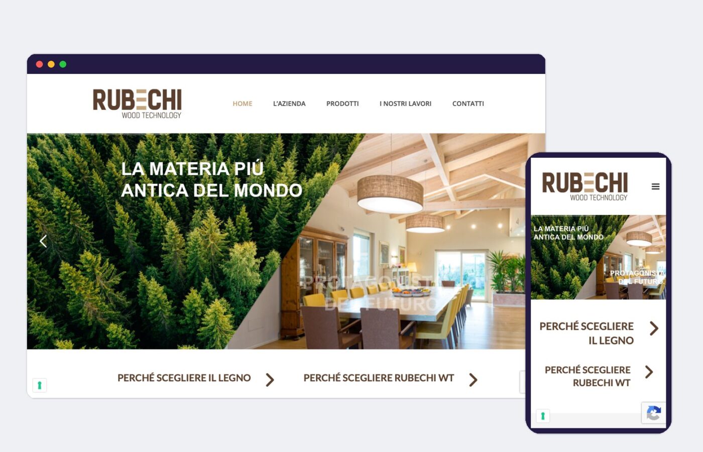 Sito per l’azienda del legno