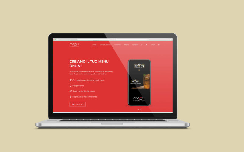Piattaforma menù online