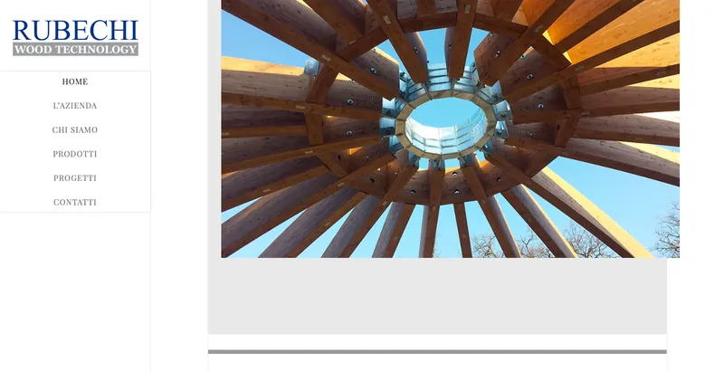 The Rubechi Wood Technology website as it was in 2016