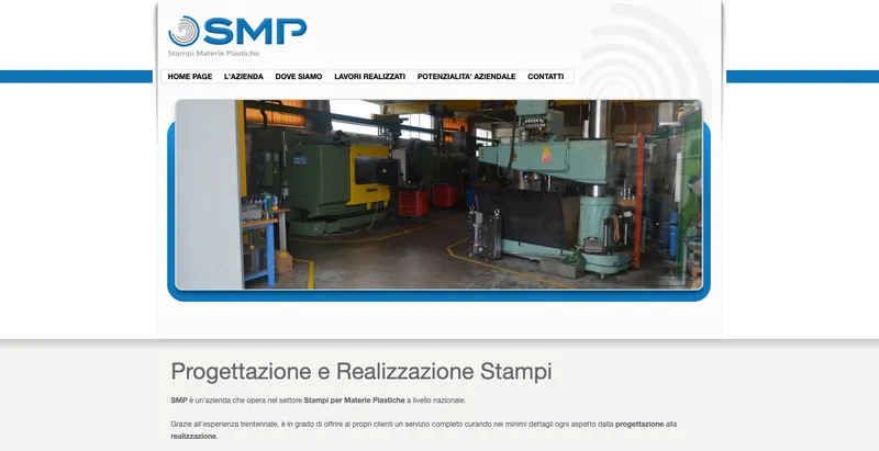 The SMP Stampi website as it was in 2019